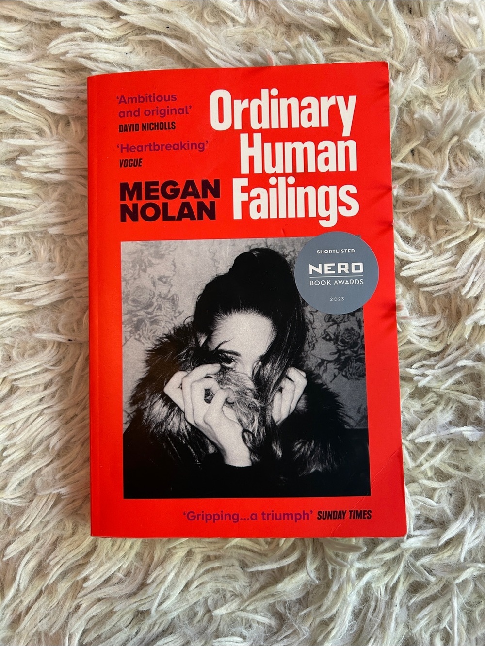 Ordinary Human Failings by Megan Nolan,  award winning fiction